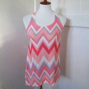 ENTI | NWT Pink Chevron Racerback Tank